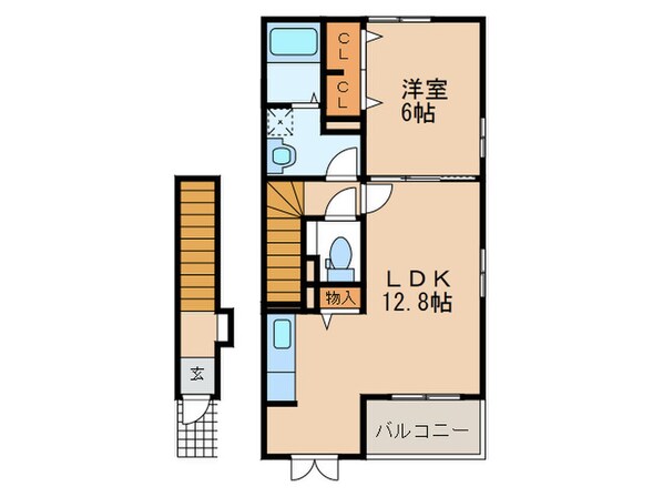 アミティエ3号館の物件間取画像